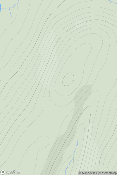 Thumbnail image for South Hill [Shetland Islands] [HU365501] showing contour plot for surrounding peak